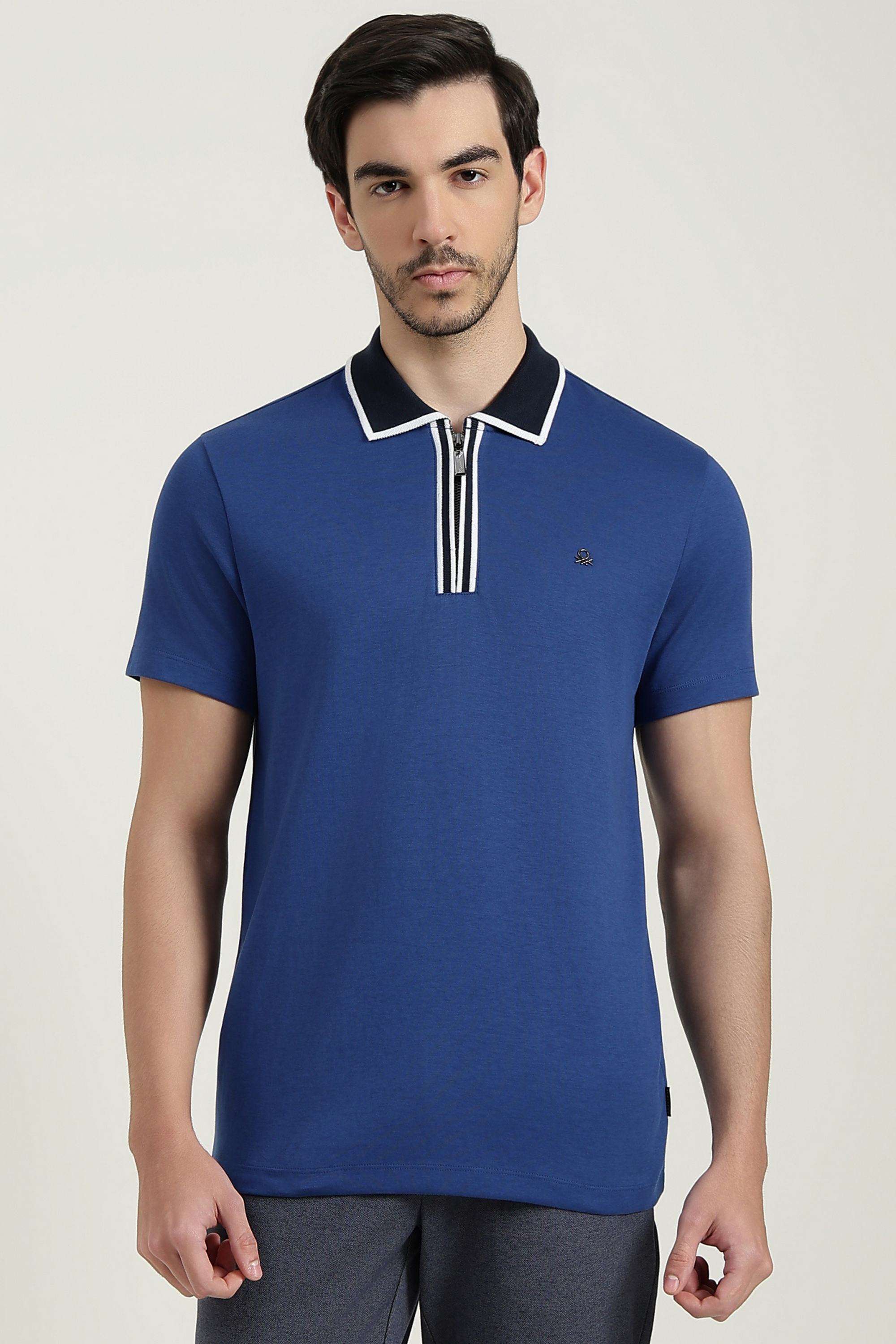 Solid-Cotton-Blend-Regular-Fit-Men-s-T-Shirt
