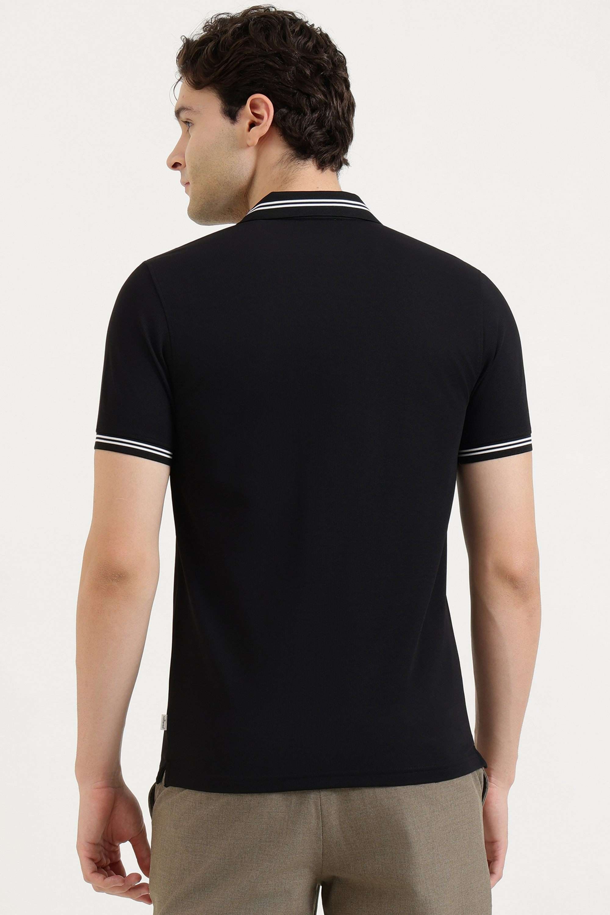 Solid-Nylon-Polo-Men-s-T-Shirt