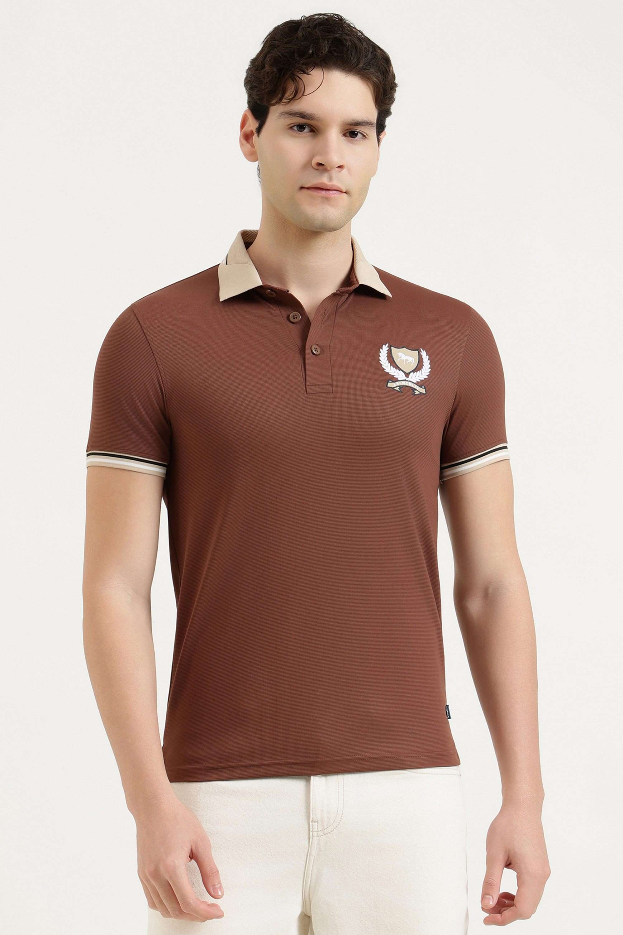 Solid-Nylon-Polo-Men-s-T-Shirt