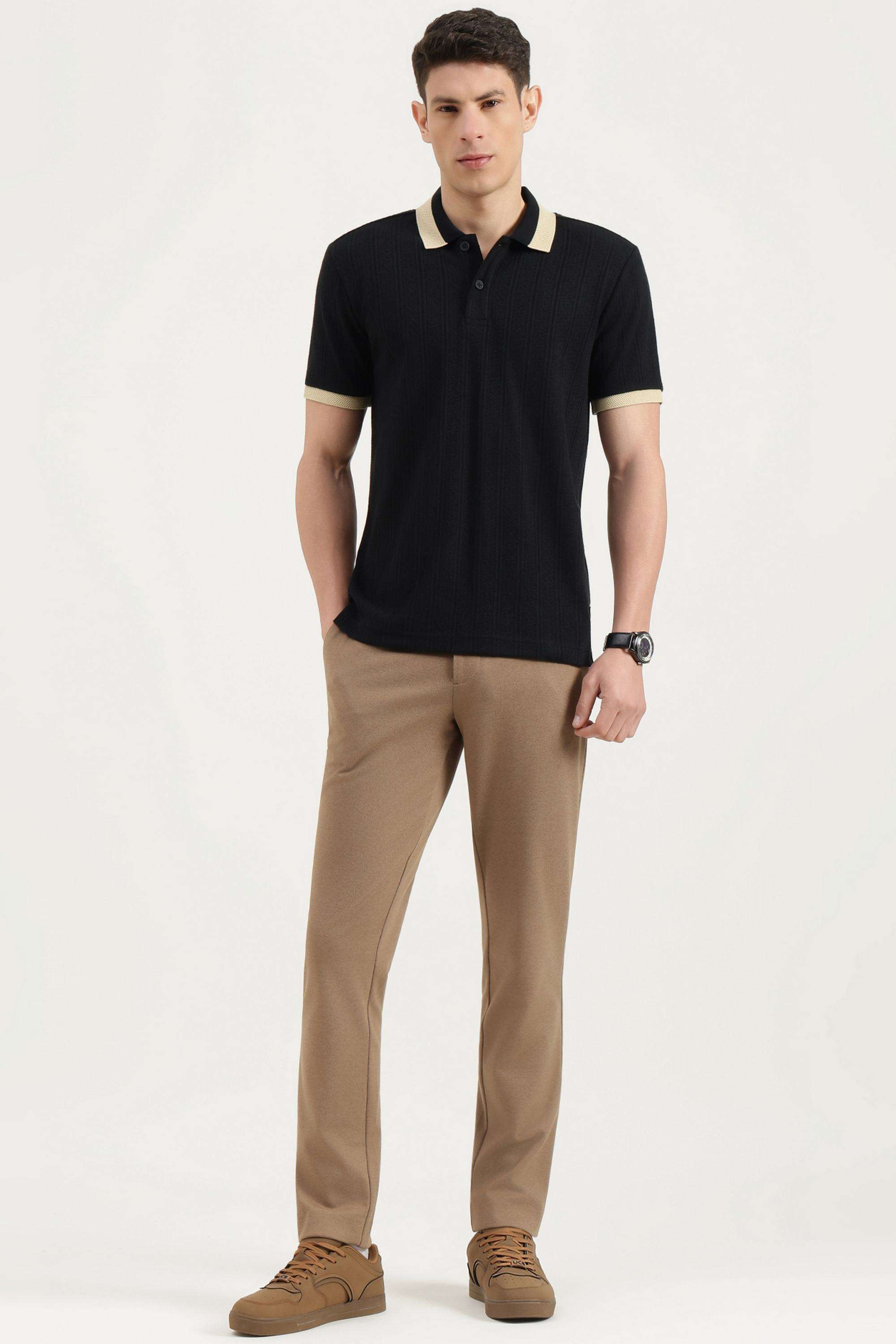 Textured-Cotton-Blend-Relaxed-Fit-Men-s-T-Shirt