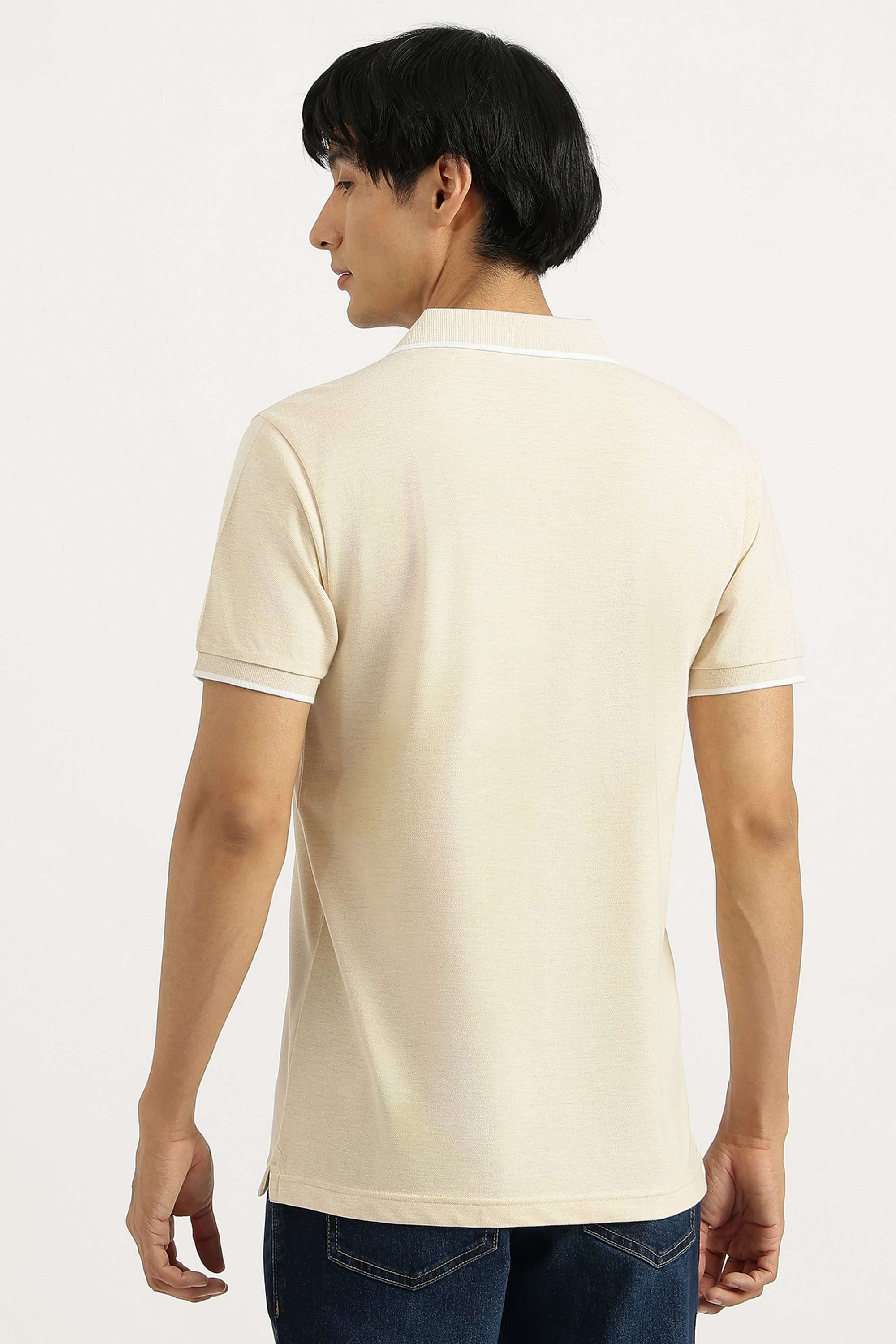Solid-Cotton-Blend-Polo-Men-s-T-Shirt