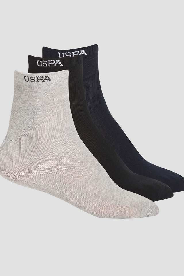 Solid-Cotton-Men-s-Socks---Pack-of-3