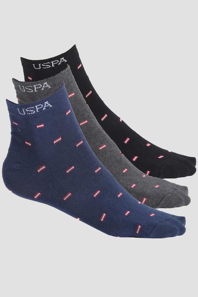 Solid-Cotton-Men-s-Socks---Pack-of-3