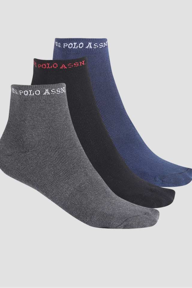 Solid-Cotton-Men-s-Socks---Pack-of-3