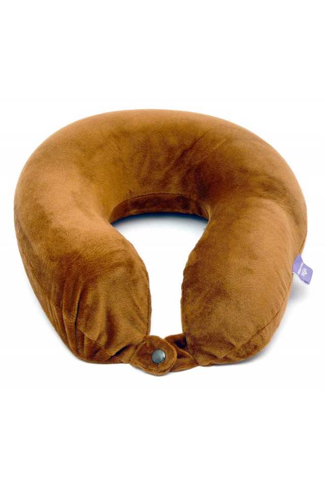Memory-Foam-Travel-Neck-Pillow---Brown