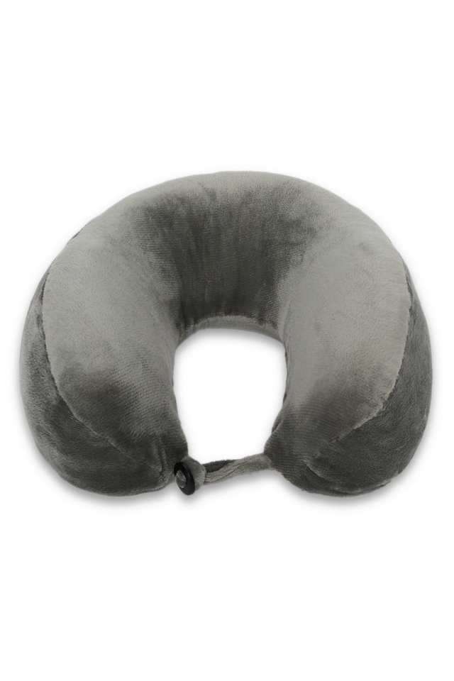 U-Shape-Super-Soft-Memory-Foam-Travel-Neck-Pillow---Cool-Grey