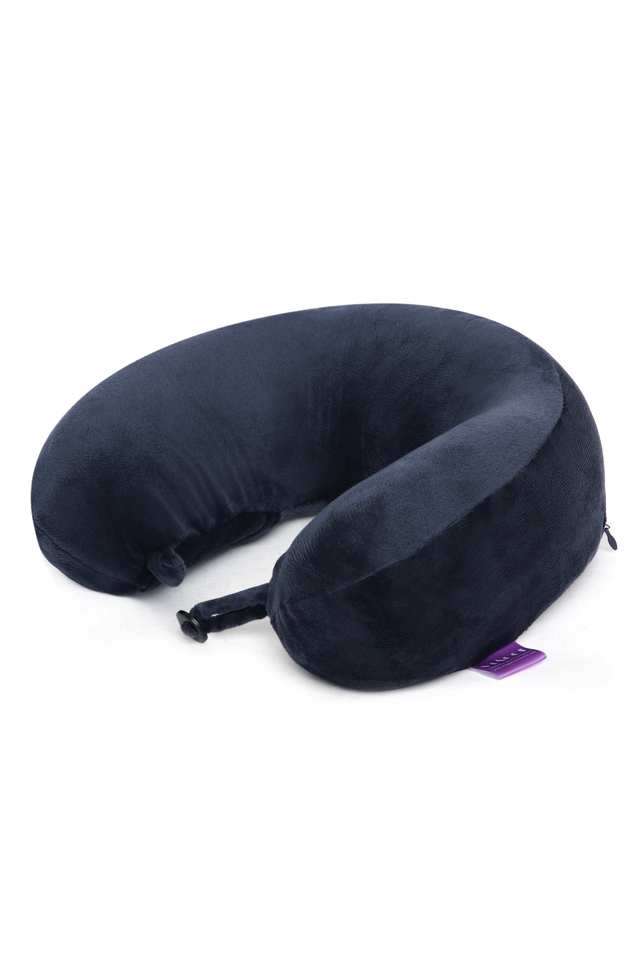 U-Shape-Super-Soft-Memory-Foam-Travel-Neck-Pillow---Navy-Blue