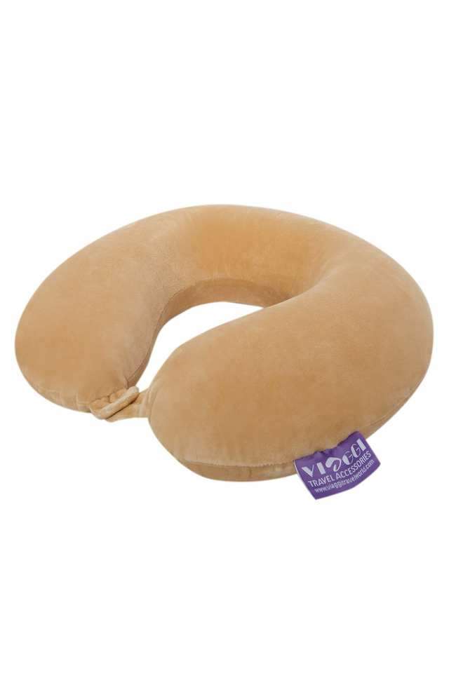 Round-Memory-Foam-Travel-Neck-Pillow---Coffee