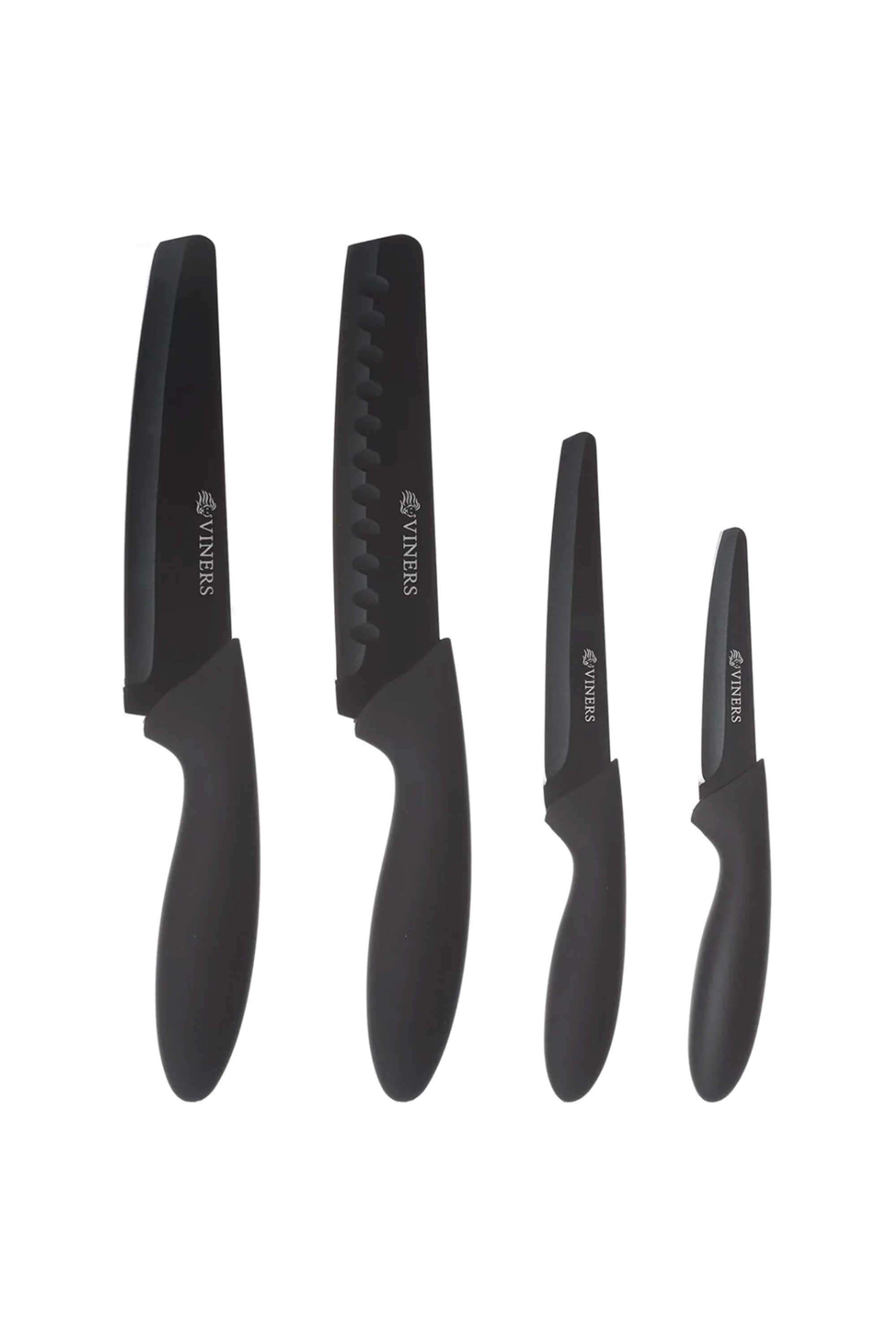 Premium-Black-4-Piece-Stainless-Steel-Knife-Set-for-Kitchen-with-Soft-Grip-Handles