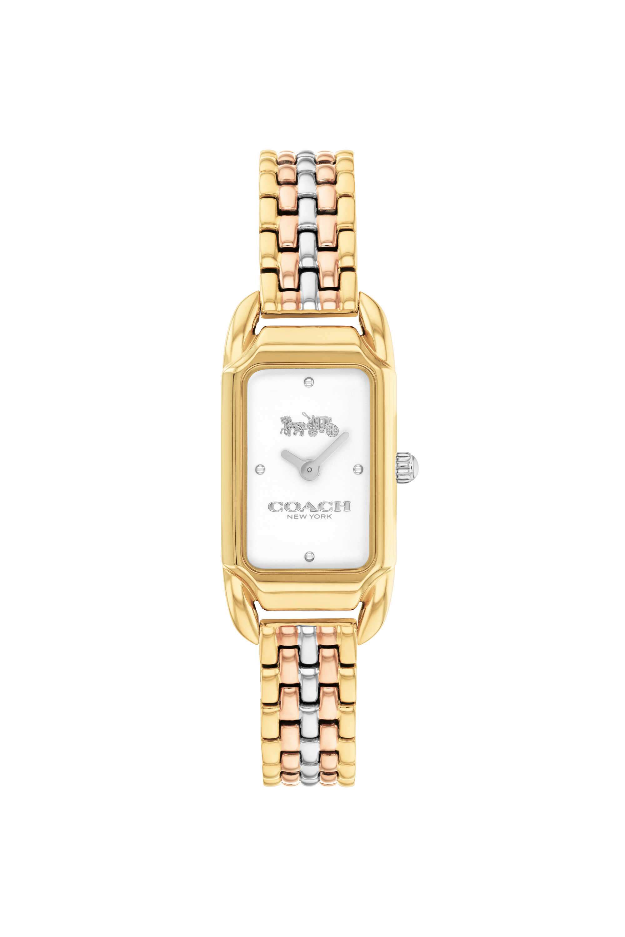 Quartz-Basic-Mini-Silver-White-Rectangle-Dial-Women-s-Watch---14504550