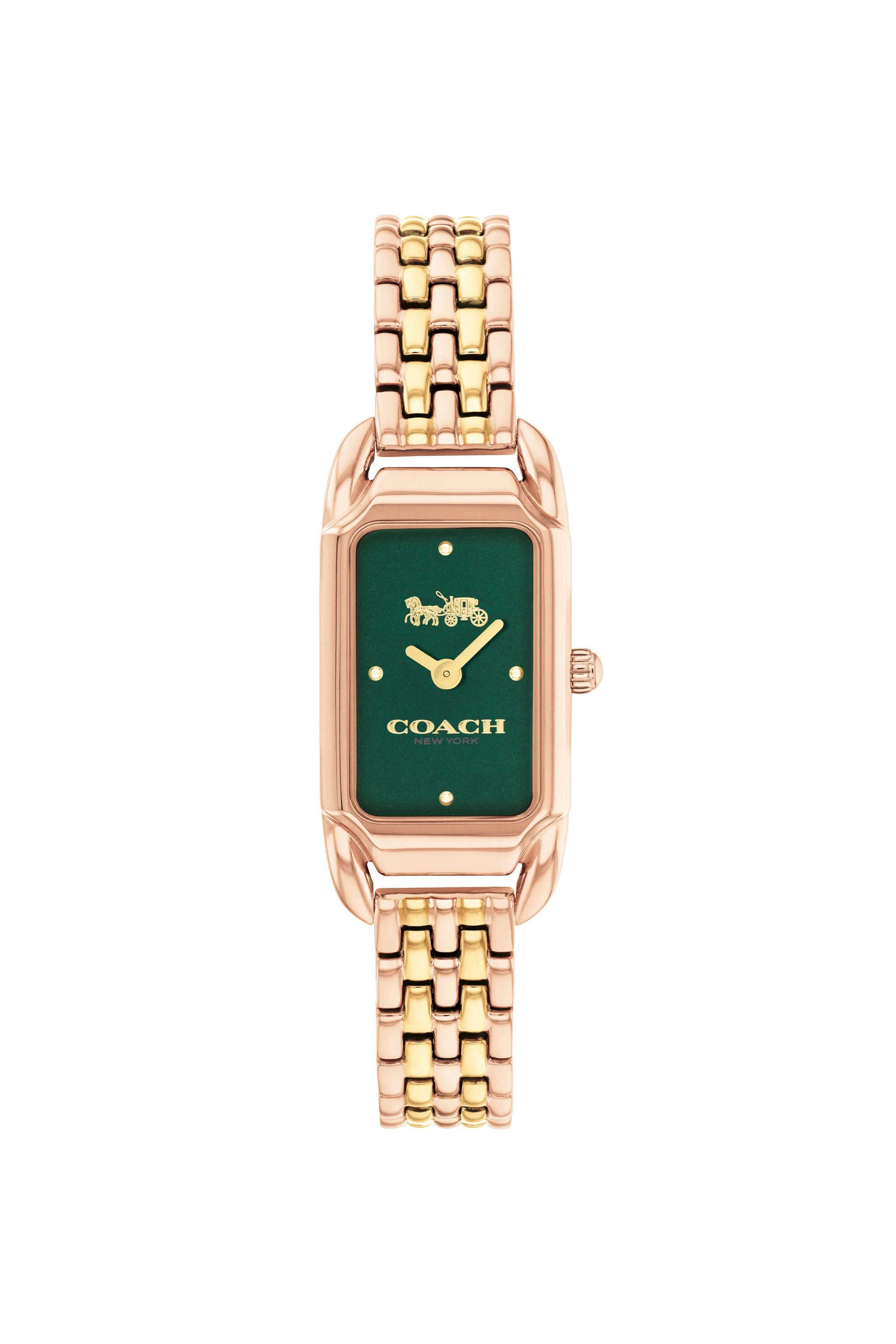 Quartz-Basic-Mini-Green-Rectangle-Dial-Women-s-Watch---14504551