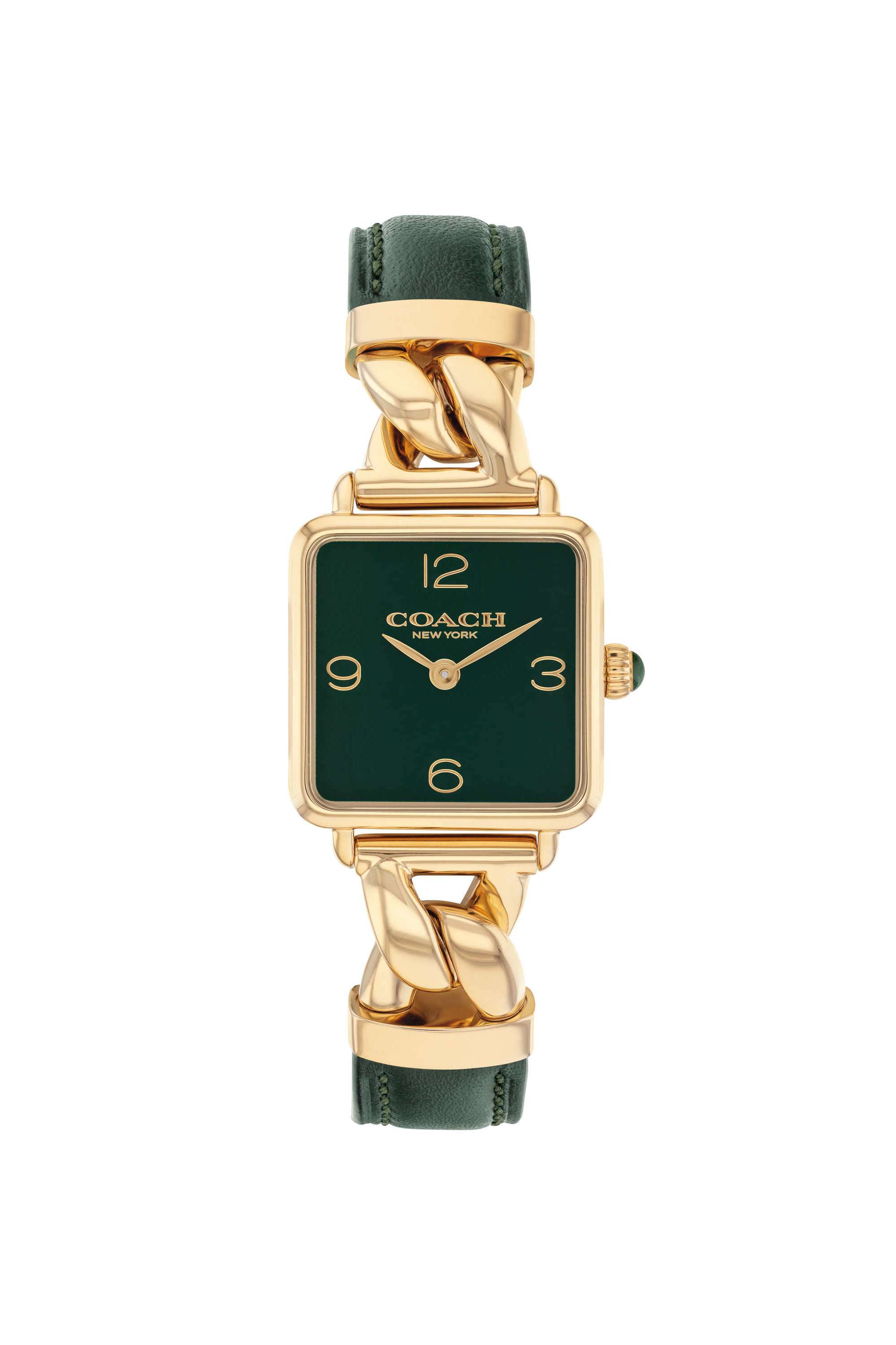 Cass-Quartz-Basic-Mini-Green-Square-Dial-Women-s-Watch---14504557