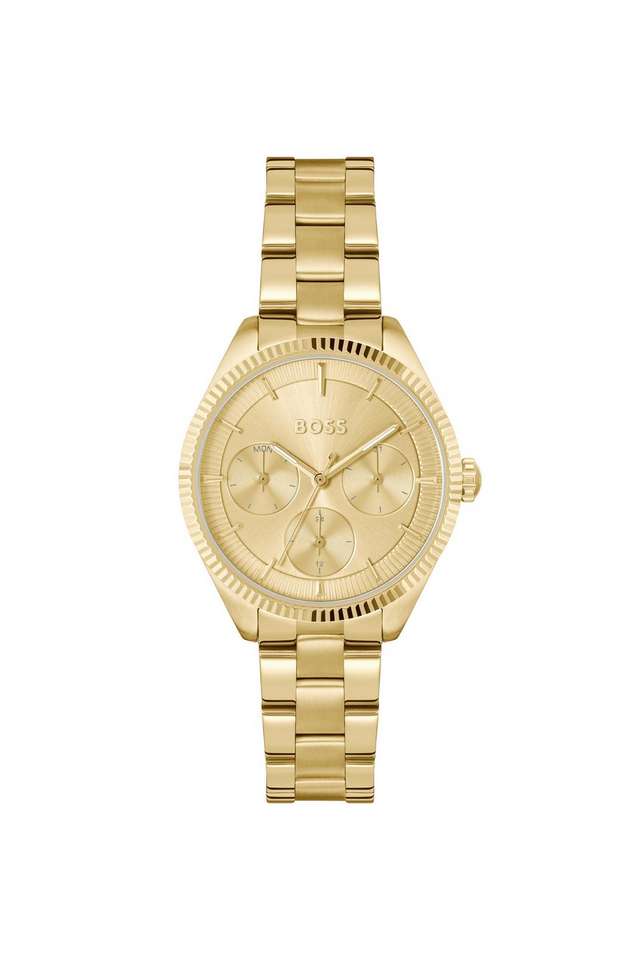 Sage-Sport-Quartz-Multifunction-Thin-Gold-Round-Dial-Women-s-Watch---1502803