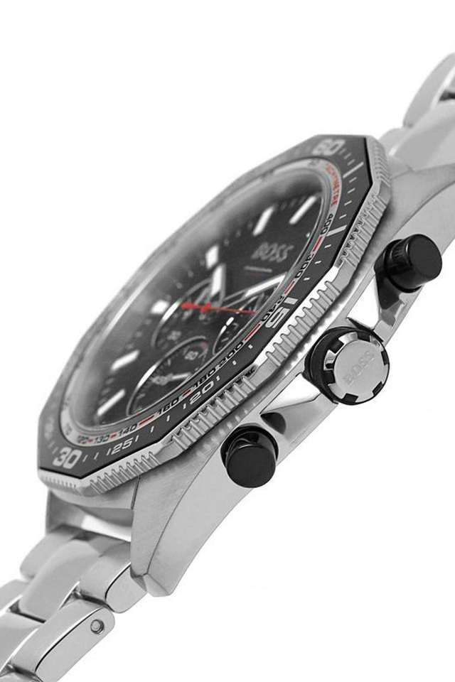 Buy BOSS NoColour Energy 44 mm Black Dial Stainless Steel