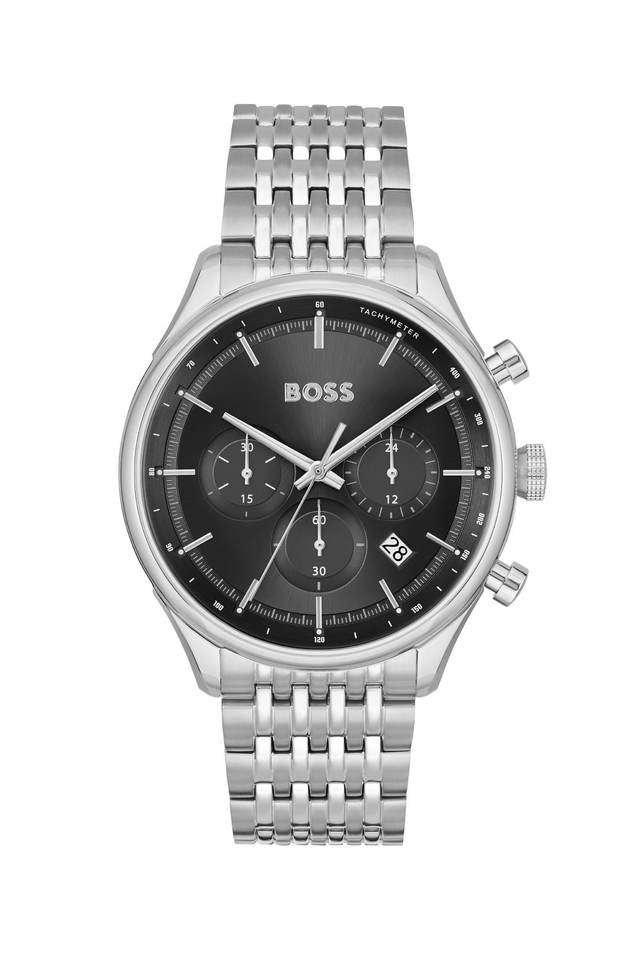 Gregor-45-mm-Black-Dial-Stainless-Steel-Chronograph-Watch-For-Men---1514082