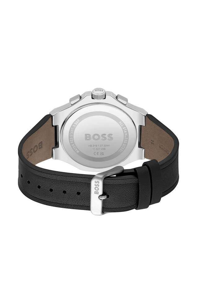 Taper-45-mm-Black-Dial-Leather-Chronograph-Watch-For-Men---1514085