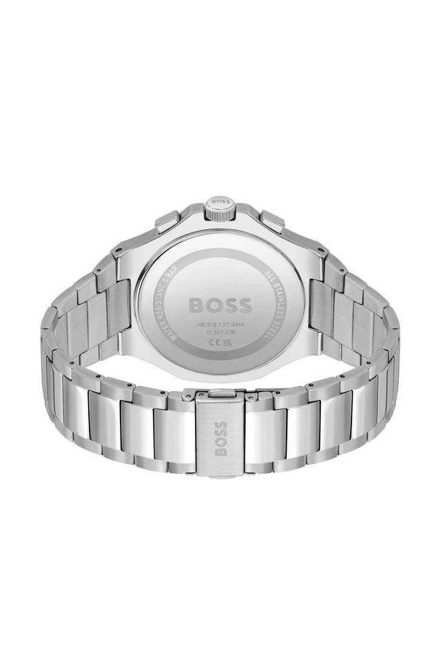Taper-45-mm-Silver-Dial-Stainless-Steel-Chronograph-Watch-For-Men---1514087