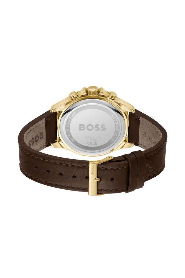Troper-45-mm-Black-Dial-Leather-Chronograph-Watch-For-Men---1514100