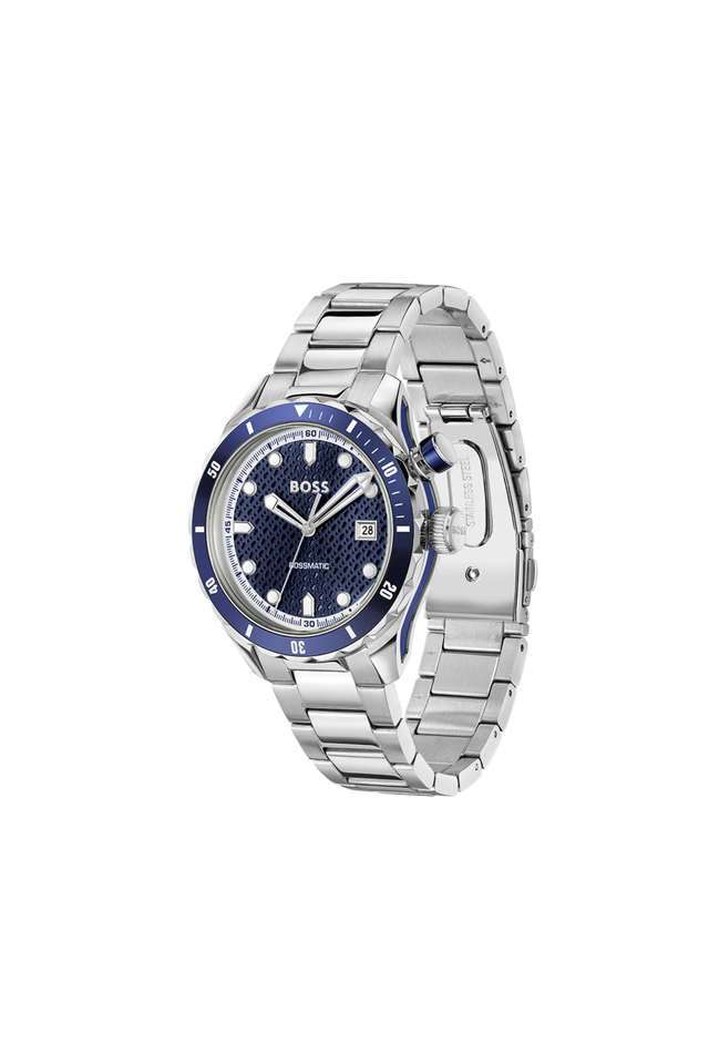 Bossmatic-42-mm-Blue-Dial-Stainless-Steel-Analogue-Watch-For-Men---1514177