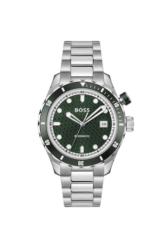 Bossmatic-42-mm-Green-Dial-Stainless-Steel-Analogue-Watch-For-Men---1514178