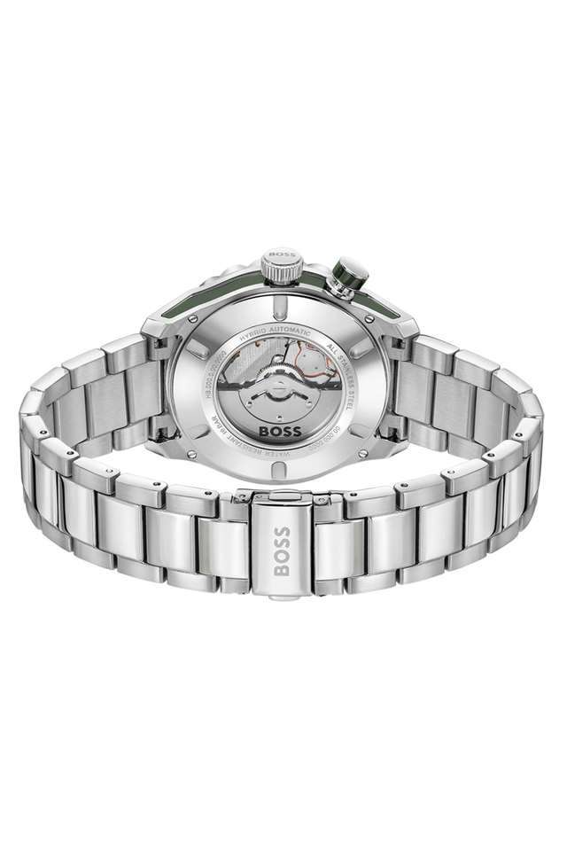 Buy BOSS green Bossmatic 42 mm Green Dial Stainless Steel Analogue