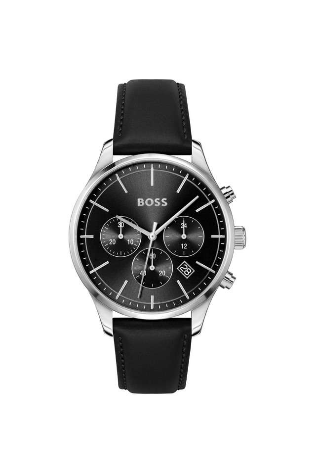Avery-42-mm-Black-Dial-Leather-Chronograph-Watch-For-Men---1514211