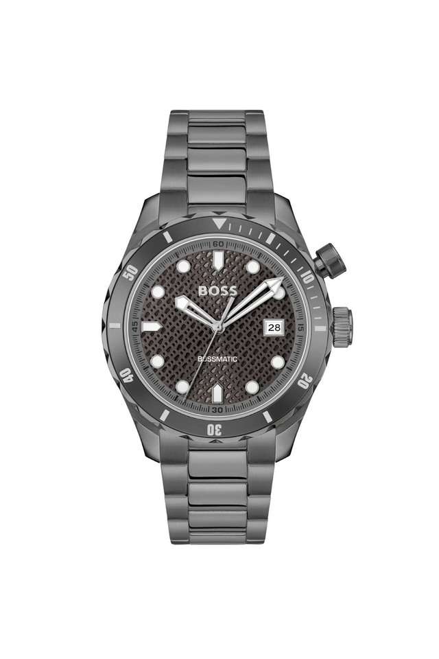 Bossmatic-42-mm-Grey-Dial-Stainless-Steel-Analogue-Watch-For-Men---1514213