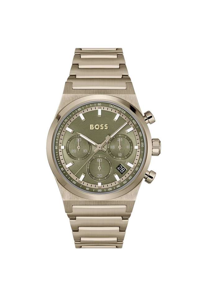 Candor-Chrono-Quartz-Fashion-Chrono-Olive-Green-Round-Dial-Men-s-Watch---1514222