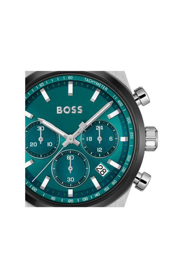 Buy BOSS green Candor Chrono Quartz Fashion Chrono Green Round