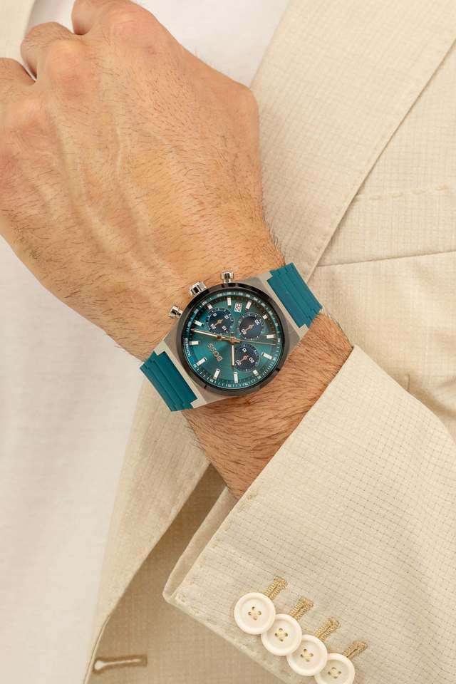 Buy BOSS green Candor Chrono Quartz Fashion Chrono Green Round
