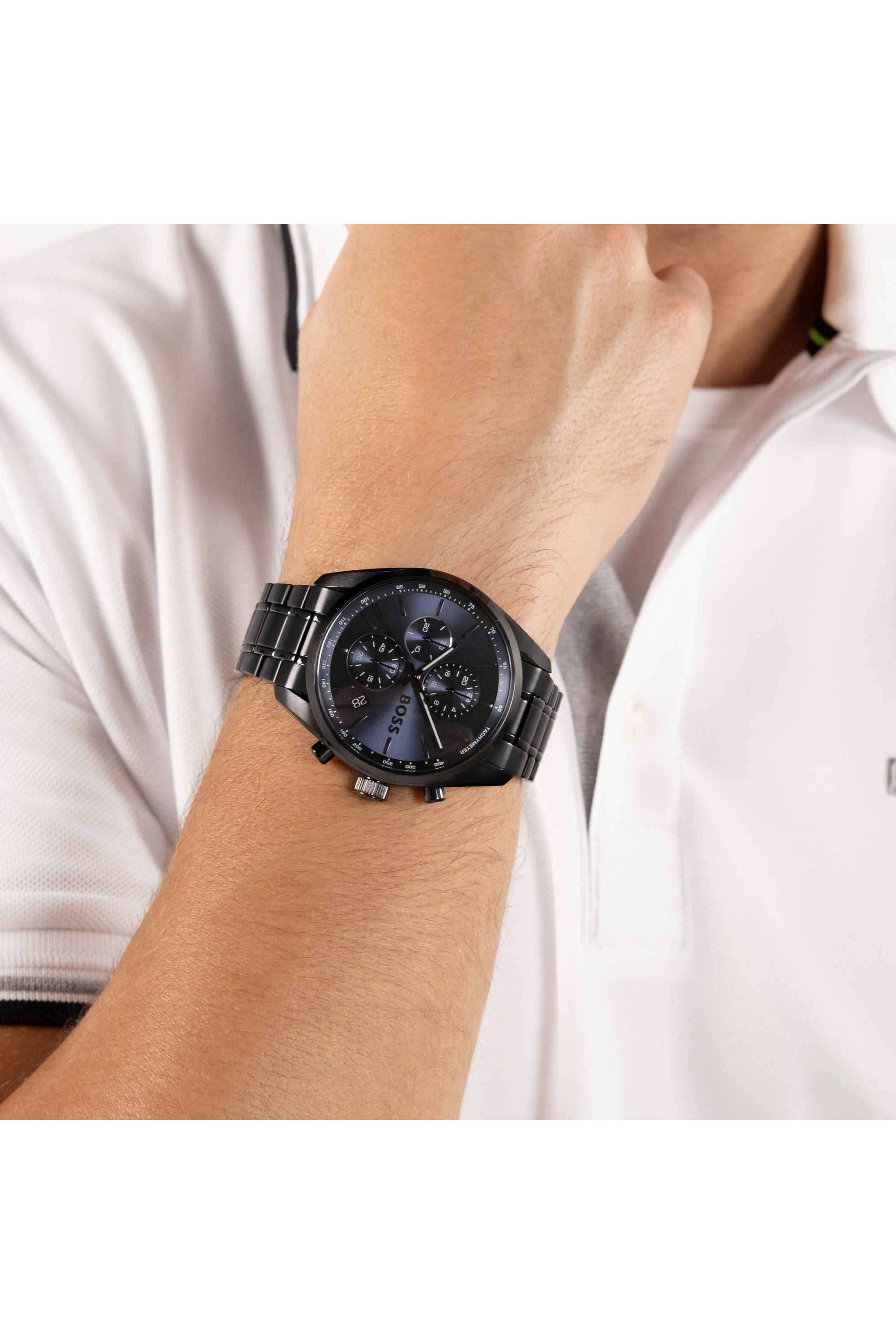 boss114専用ページ Buy BOSS blue Grand Prix 44 44.5 mm Blue Dial Stainless Steel