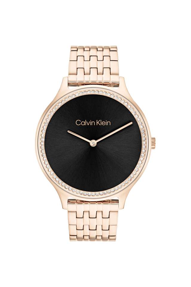 Timeless-38-mm-Black-Dial-Stainless-Steel-Analogue-Watch-For-Women---25100003