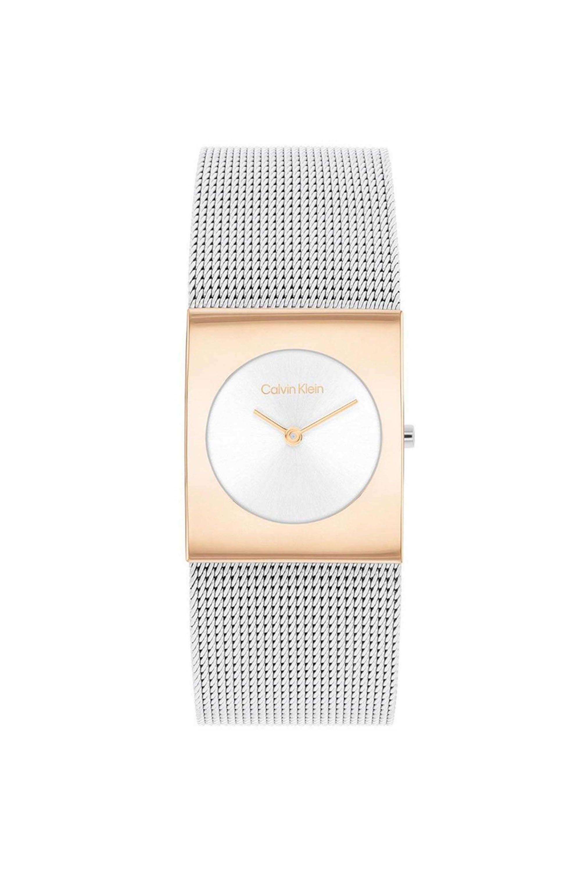Pulse-Women-s-26-mm-Quartz-Analogue-Watch---White-Dial-with-Silver-Stainless-Steel-Strap-(W25100063)