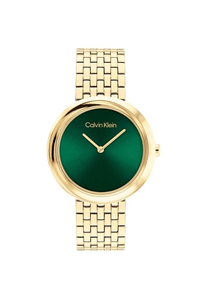 Twisted-Bezel-34-mm-Green-Dial-Stainless-Steel-Analogue-Watch-For-Women---25100066
