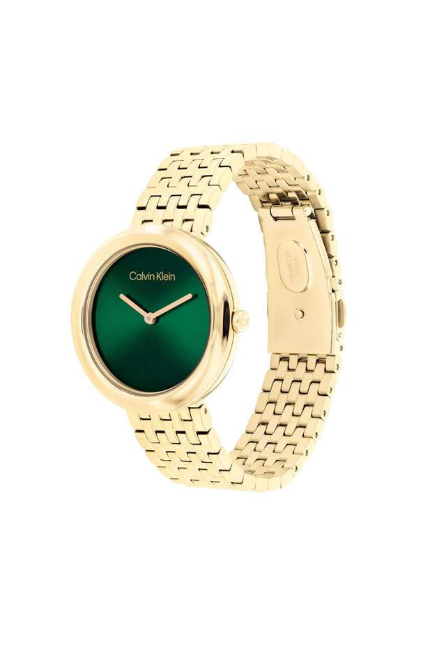 Twisted-Bezel-34-mm-Green-Dial-Stainless-Steel-Analogue-Watch-For-Women---25100066