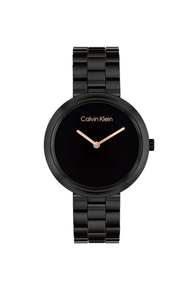 Ck-Pure-Quartz-Basic-Slim-Black-Round-Dial-Women-s-Watch---25100075