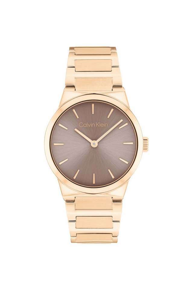 Ck-Linear-Elegance-Quartz-Basic-Slim-Brown-Round-Dial-Women-s-Watch---25100078