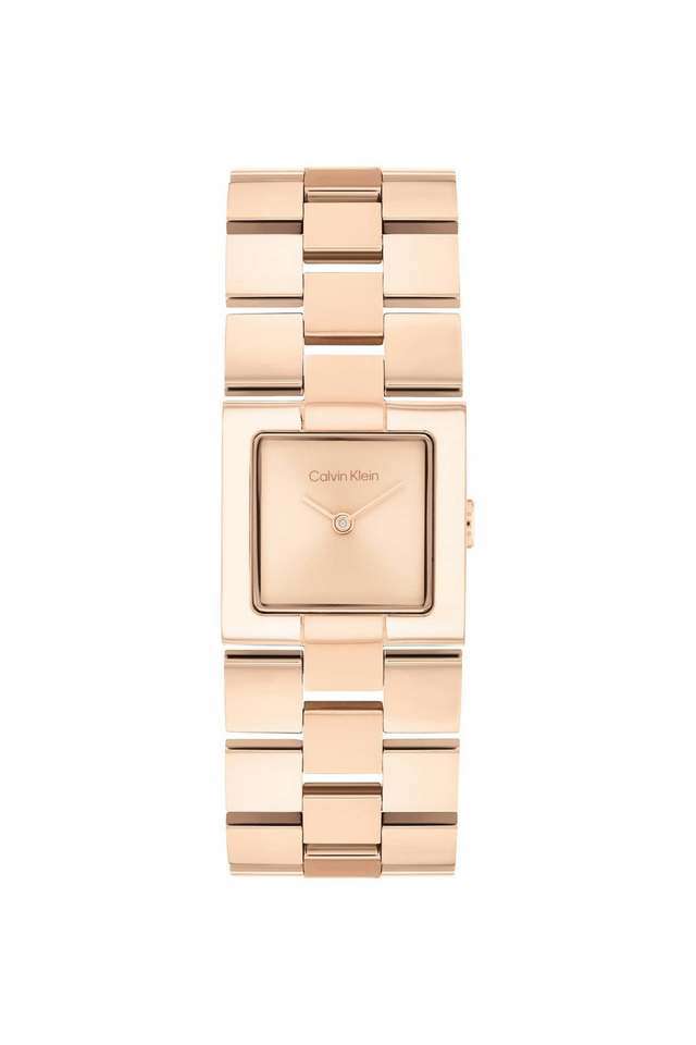 Ck-Meridian-Quartz-Basic-Slim-Light-Rose-Gold-Square-Dial-Women-s-Watch---25100090
