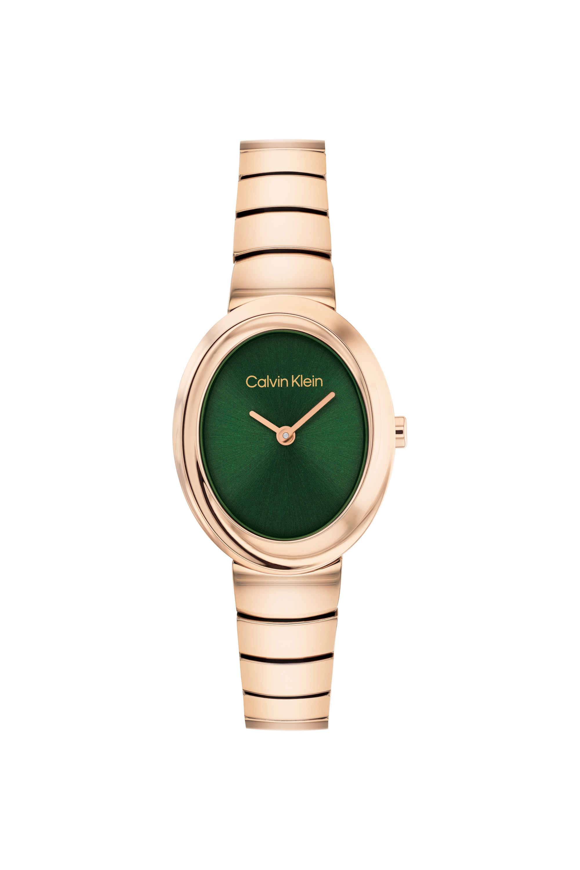 Twisted-Bezel-24-mm-Green-Dial-Stainless-Steel-Analogue-Watch-For-Women---25100148