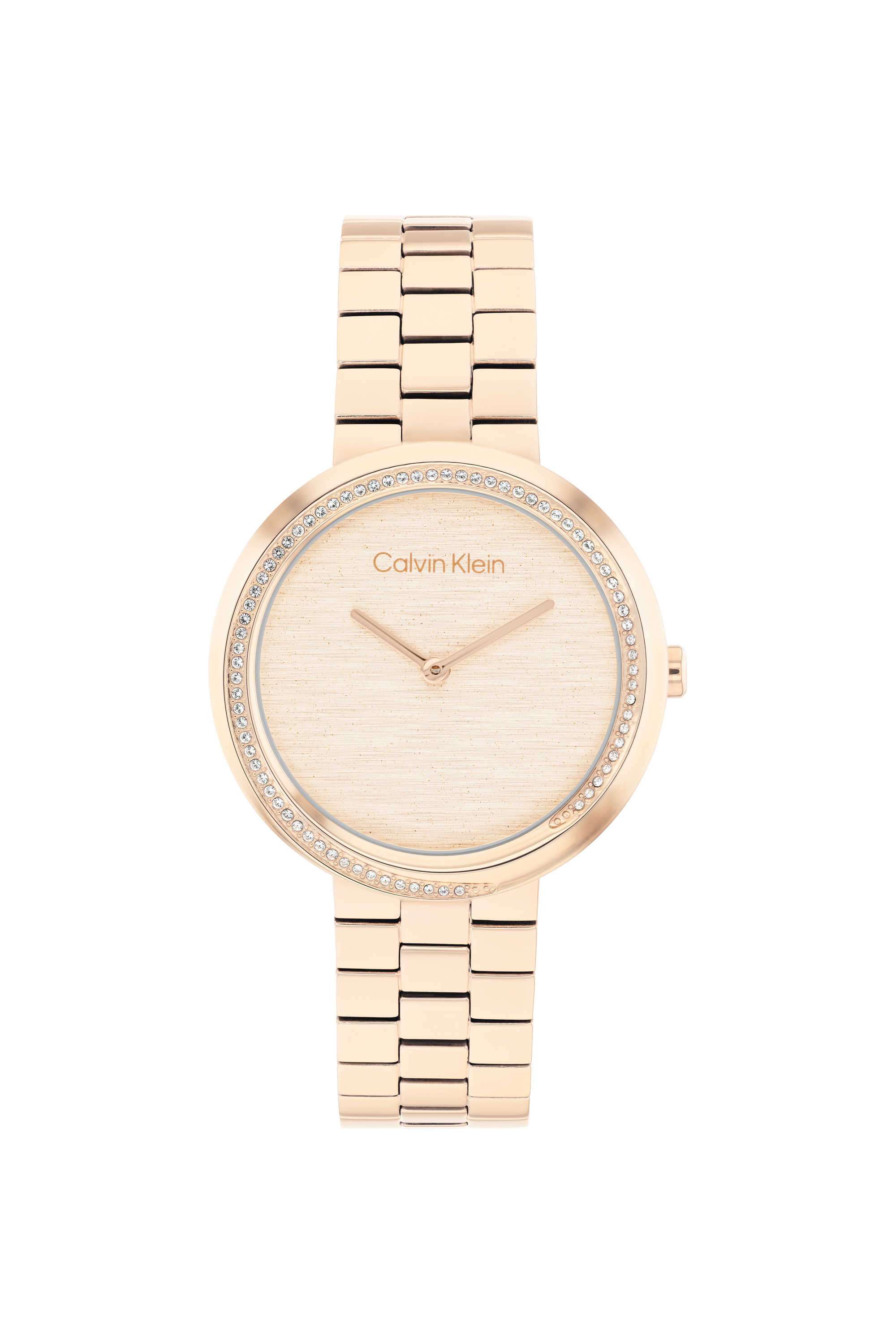 Twisted-Bezel-Quartz-Basic-Slim-Gold-Round-Dial-Women-s-Watch---25100166