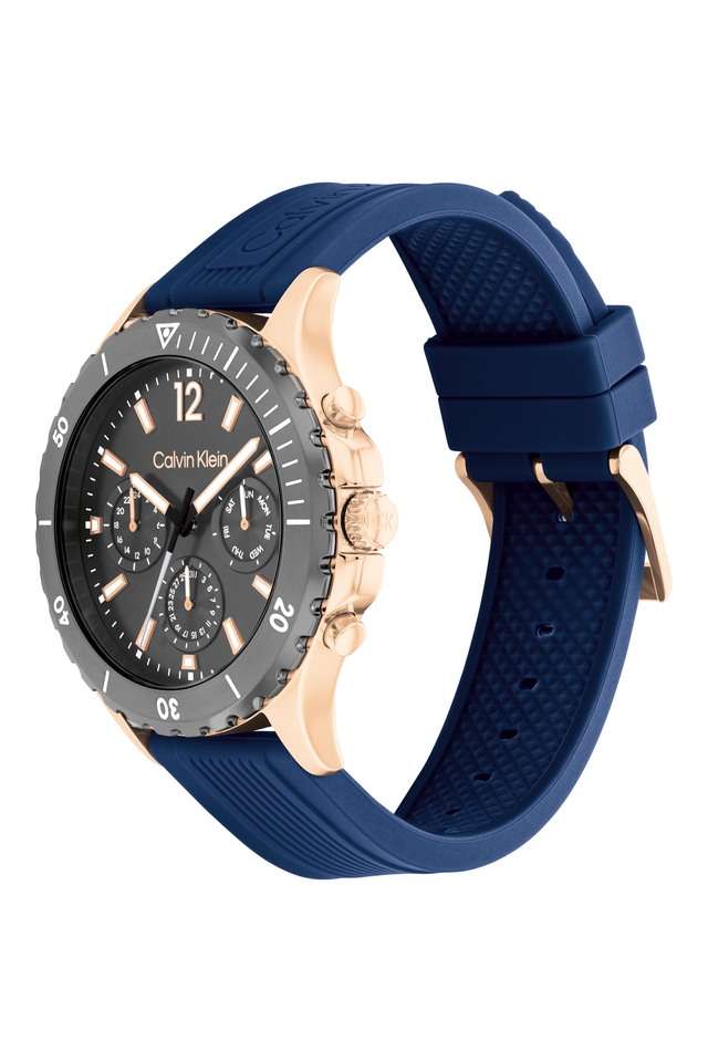 Buy CALVIN KLEIN NoColour Sport For Him 44 MM Grey Silicone Analog