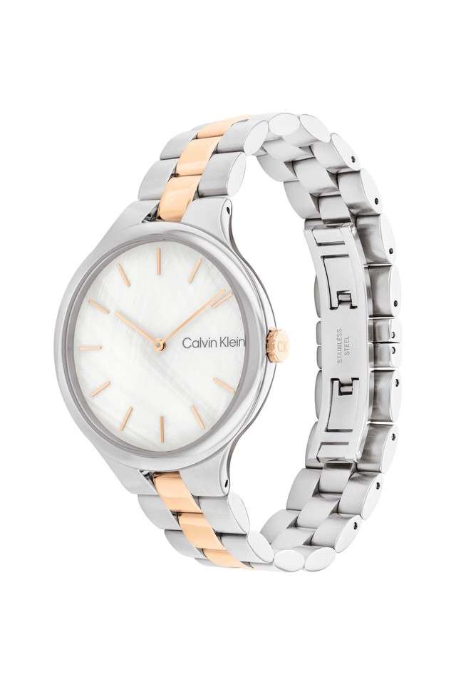 Linked-Quartz-White-Round-Dial-Women-s-Watch---25200428