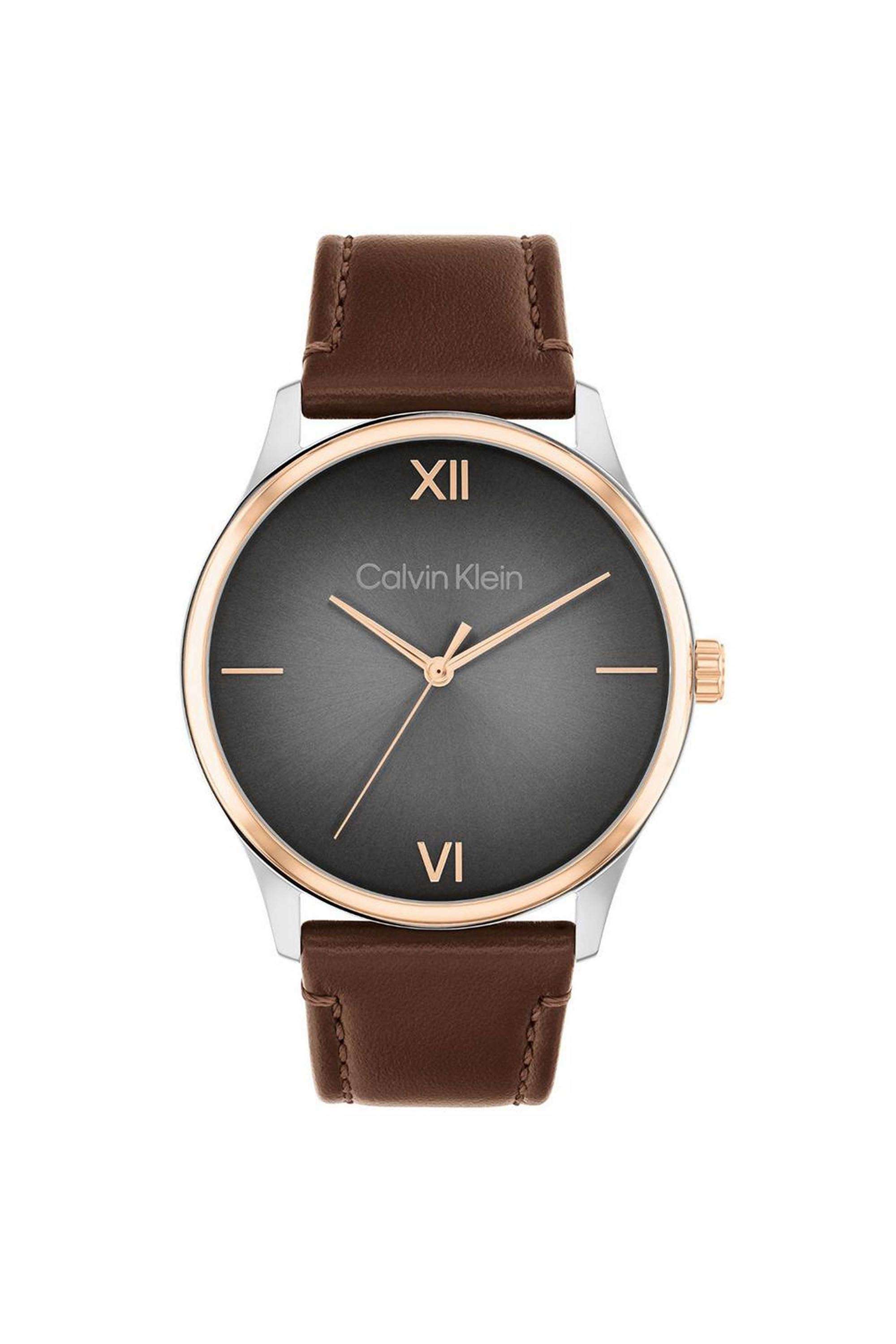 Ascend-Men-s-43-mm-Quartz-Analogue-Watch---Grey-Dial-with-Brown-Leather-Strap-(W25200453)
