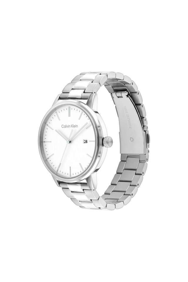 Linked-Bracelet-43-mm-White-Dial-Stainless-Steel-Chronograph-Watch-for-Men---25200477