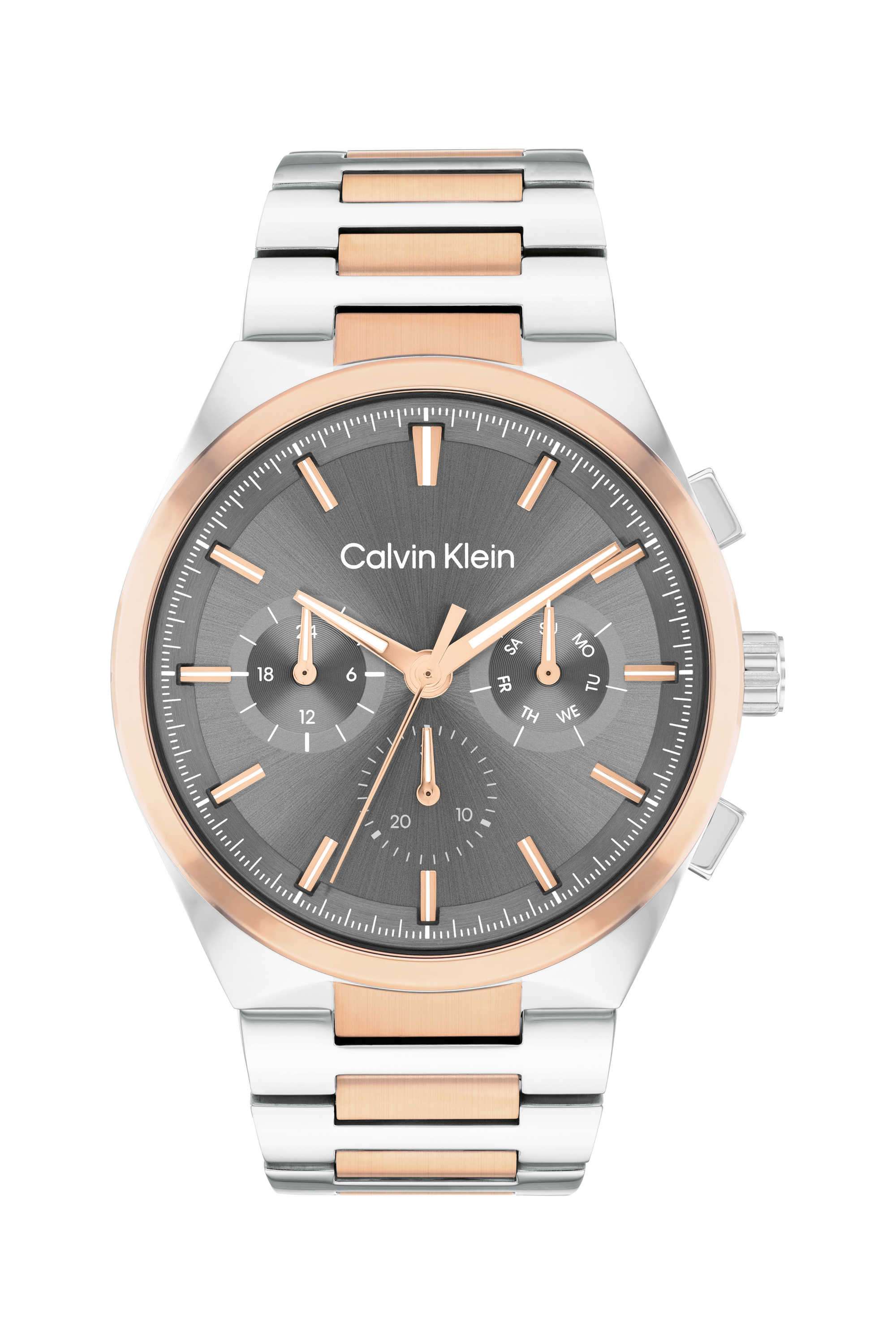 Distinguish-Quartz-Multifunction-Silver-Round-Dial-Men-s-Watch---25200536