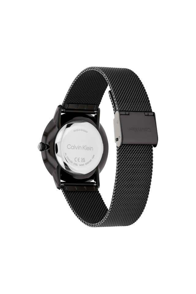 Exceptional-37.5-mm-Black-Dial-Stainless-Steel-Analogue-Watch-For-Unisex---25300002