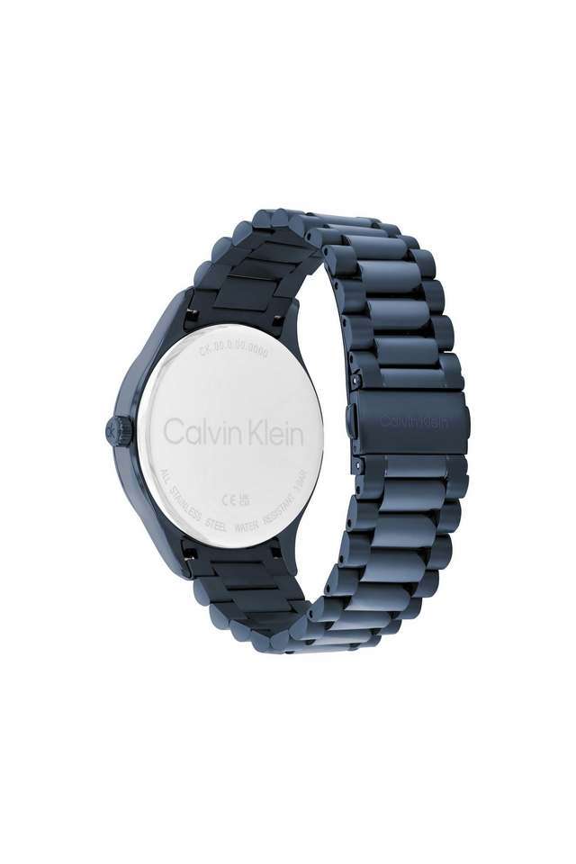 Iconic-Quartz-Basic-Blue-Round-Dial-Unisex-Watch---25300026
