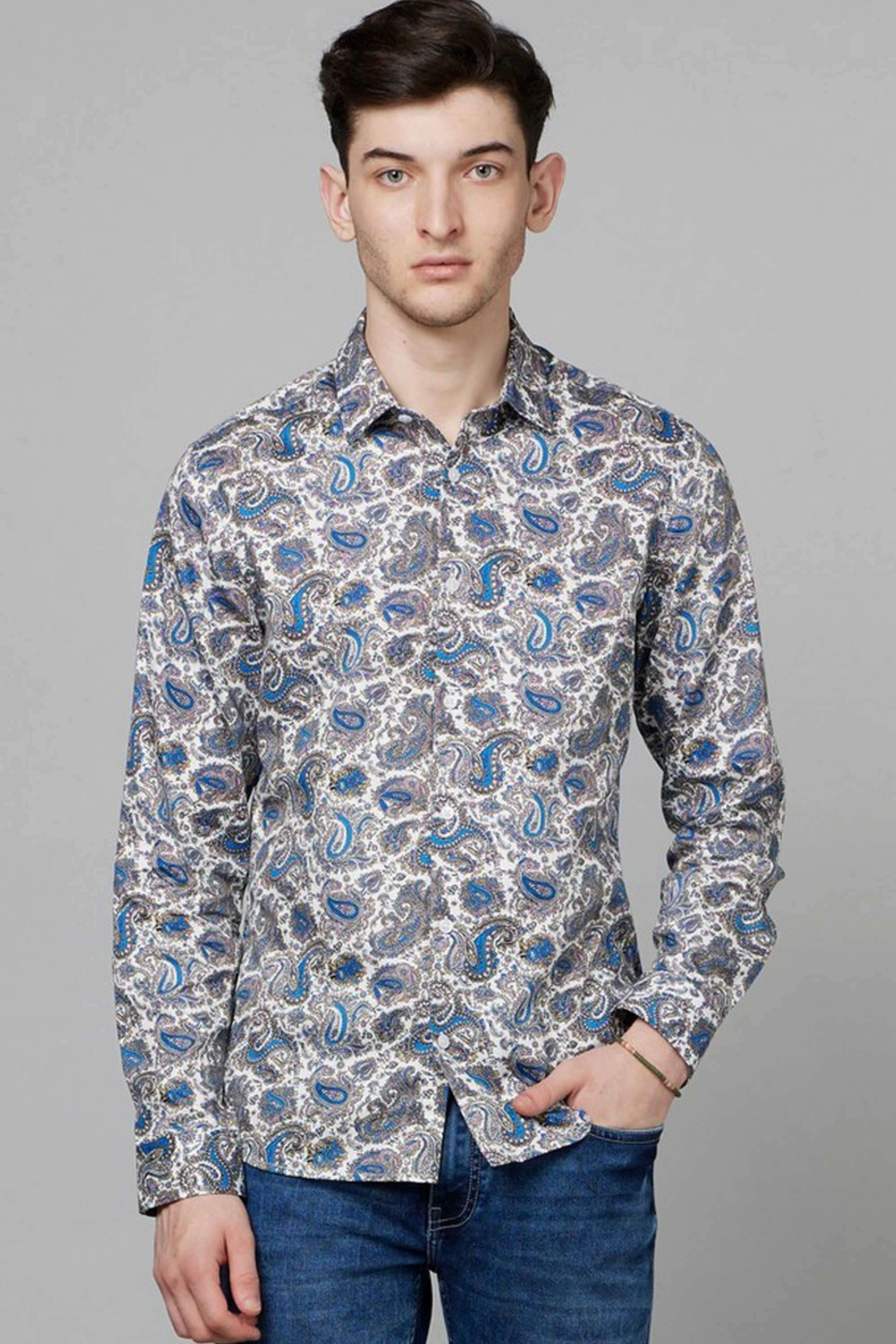 Solid-Cotton-Regular-Fit-Men-s-Casual-Shirt