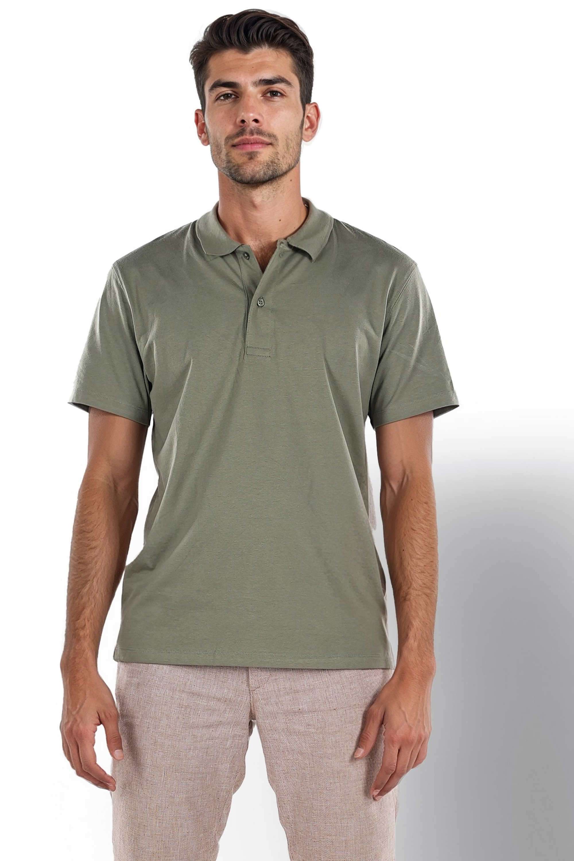Solid-Cotton-Regular-Fit-Men-Polo-T-Shirt