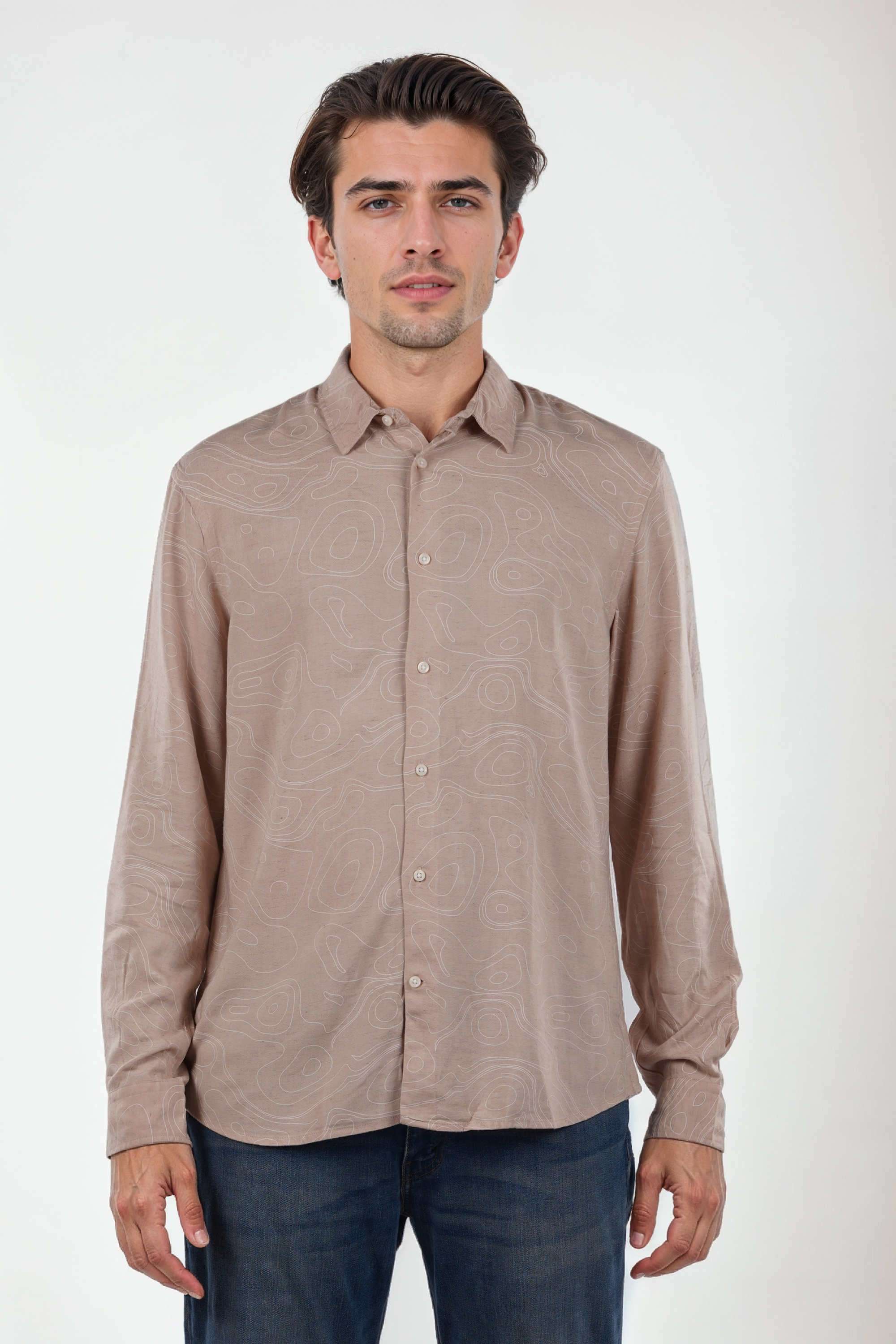 Printed-Linen-Regular-Fit-Men-s-Casual-Wear-Shirt